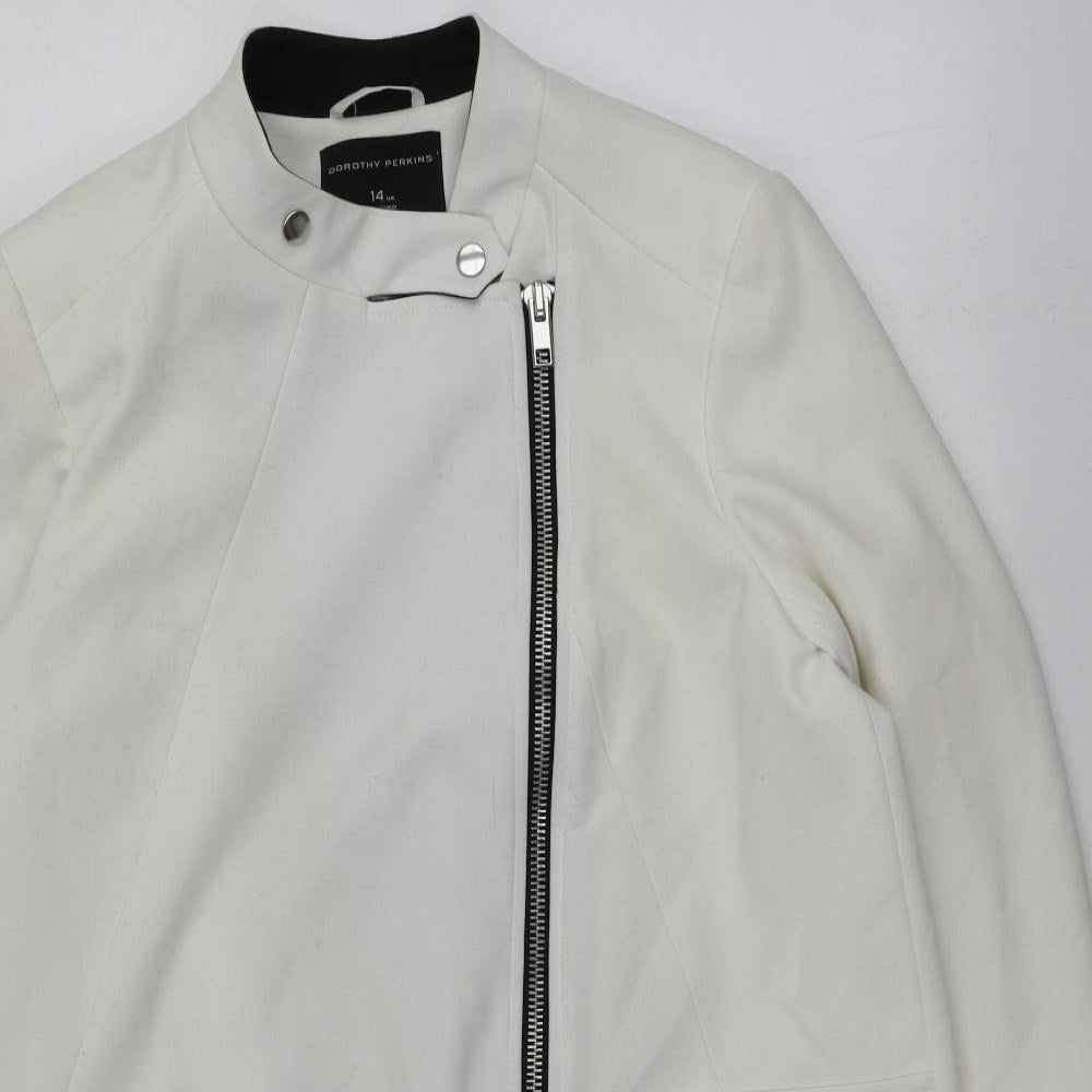 Dorothy Perkins Womens Ivory   Jacket  Size 14