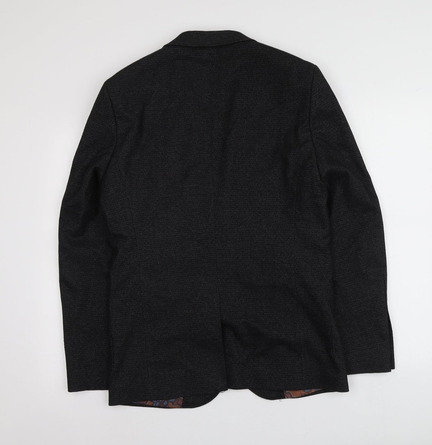 NEXT Mens Black  Polyester Jacket Suit Jacket Size 38