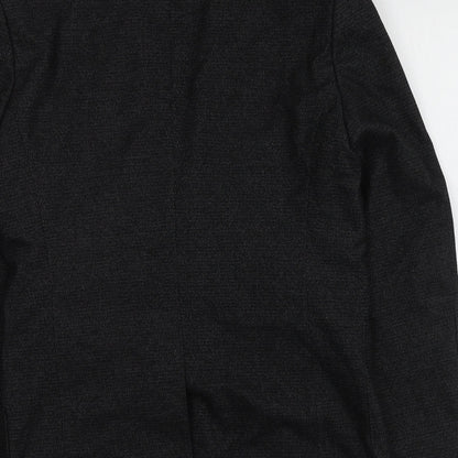 Next Mens Black  Polyester Jacket Suit Jacket Size 38
