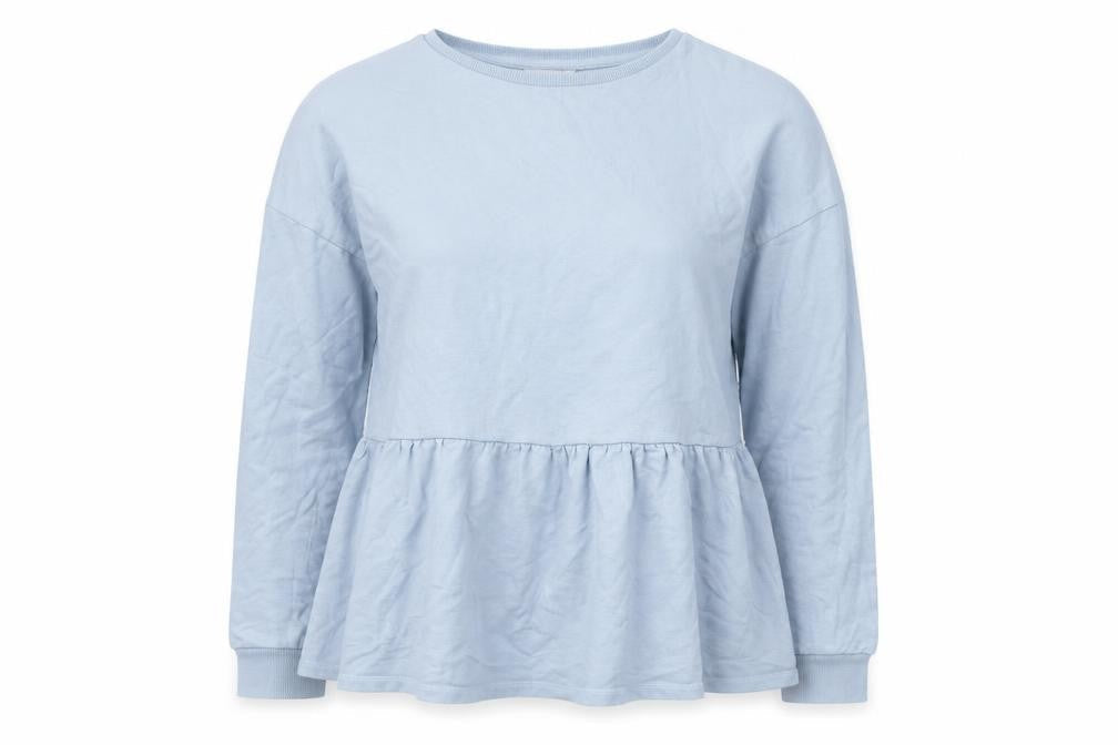 Matalan Womens Blue  Cotton Pullover Sweatshirt Size M