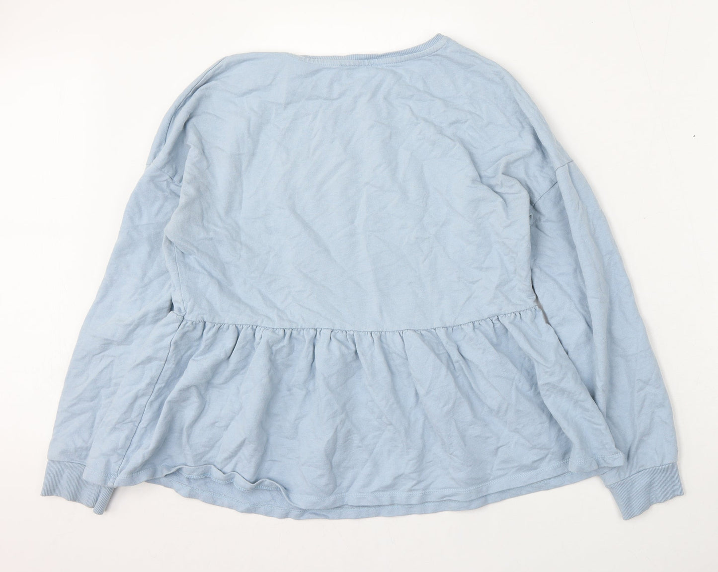 Matalan Womens Blue  Cotton Pullover Sweatshirt Size M