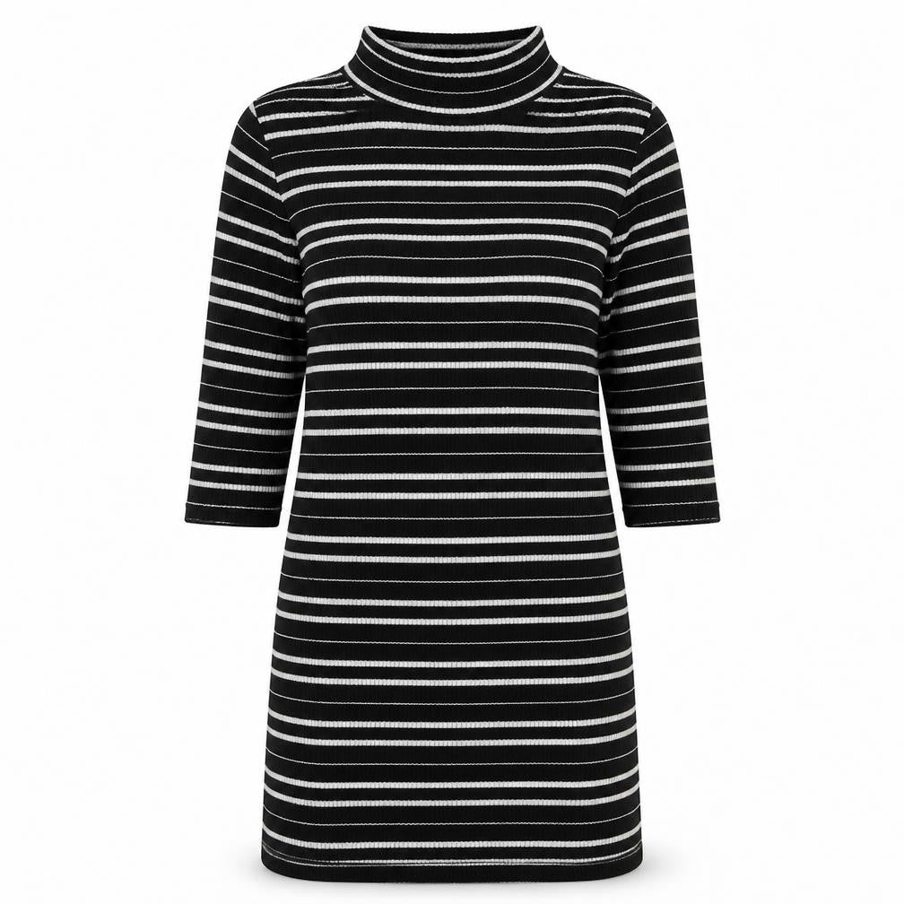George Womens Multicoloured Round Neck Striped Polyester Pullover Jumper Size 10