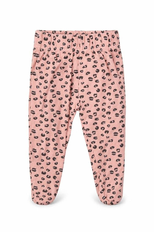 Pep&Co Girls Pink Animal Print Cotton Jogger Trousers Size Newborn