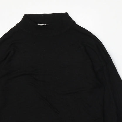 Noisy May Womens Black Round Neck  Viscose Pullover Jumper Size M