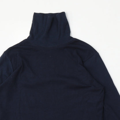 BEING CASUAL Womens Blue  Cotton Pullover Sweatshirt Size 12