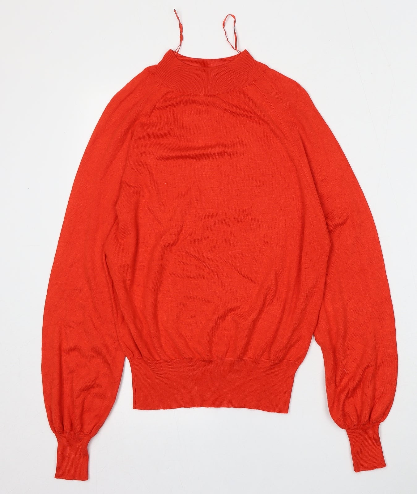 Peacocks Womens Red Round Neck  Viscose Pullover Jumper Size 12
