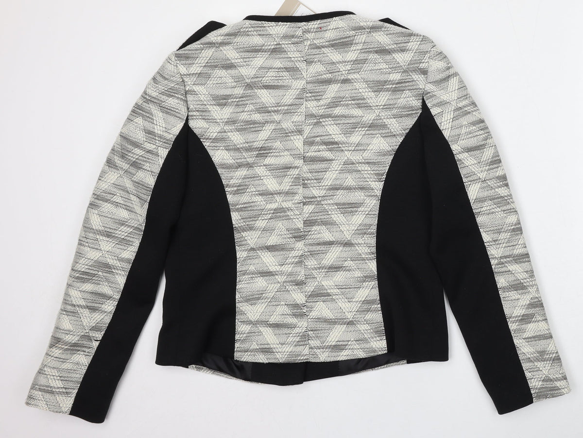 TU Womens Multicoloured Geometric  Jacket  Size 12  Zip