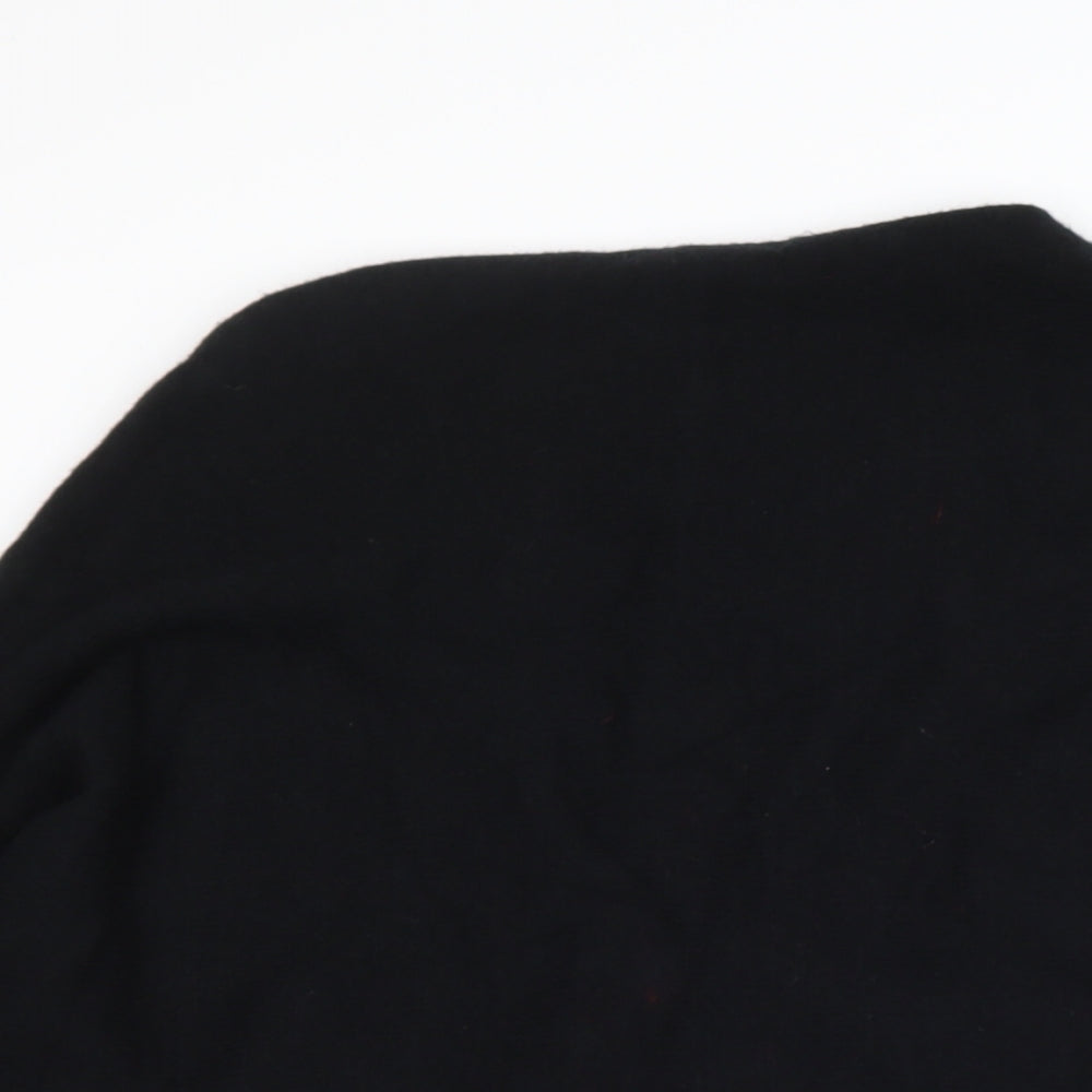 emmy moda Womens Black Boat Neck  Viscose Pullover Jumper Size M