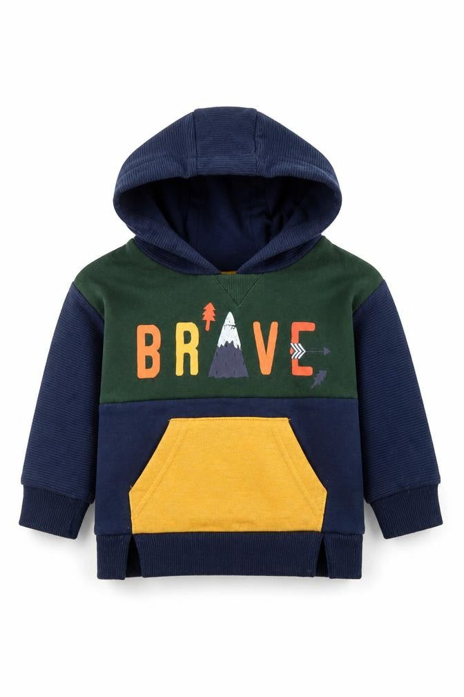 Primark Boys Blue  Cotton Pullover Jumper Size 3-6 Months   - brave