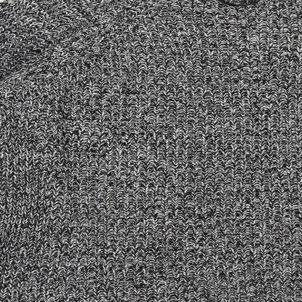 Atmosphere Womens Grey Boat Neck  Cotton Pullover Jumper Size 10   - Cold Shoulder