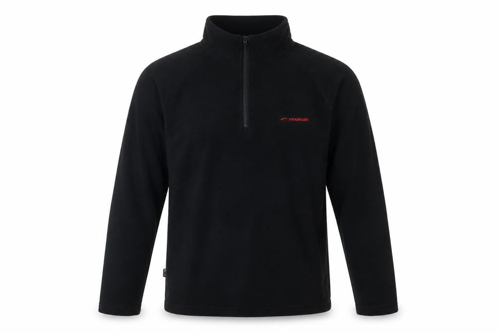 Moutain Life Mens Black High Neck  Polyester Pullover Jumper Size XS