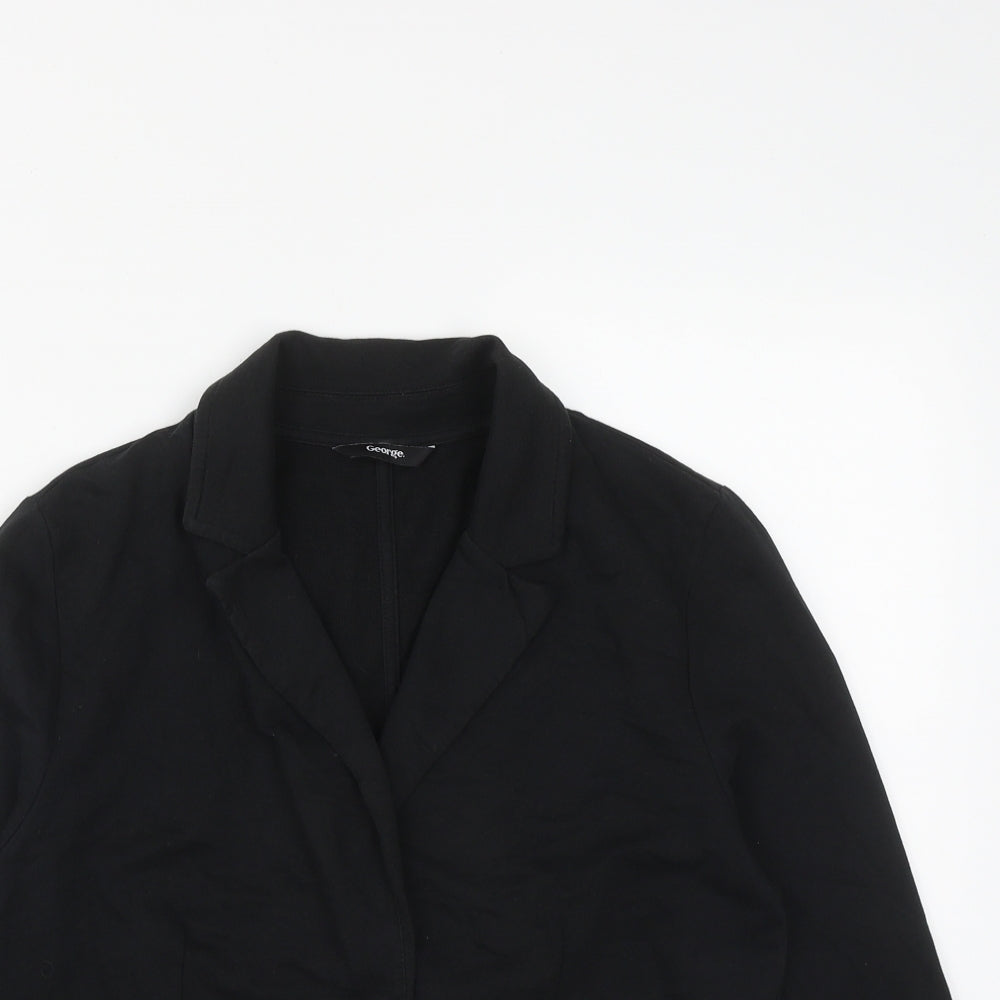 George Womens Black   Jacket  Size S  Button