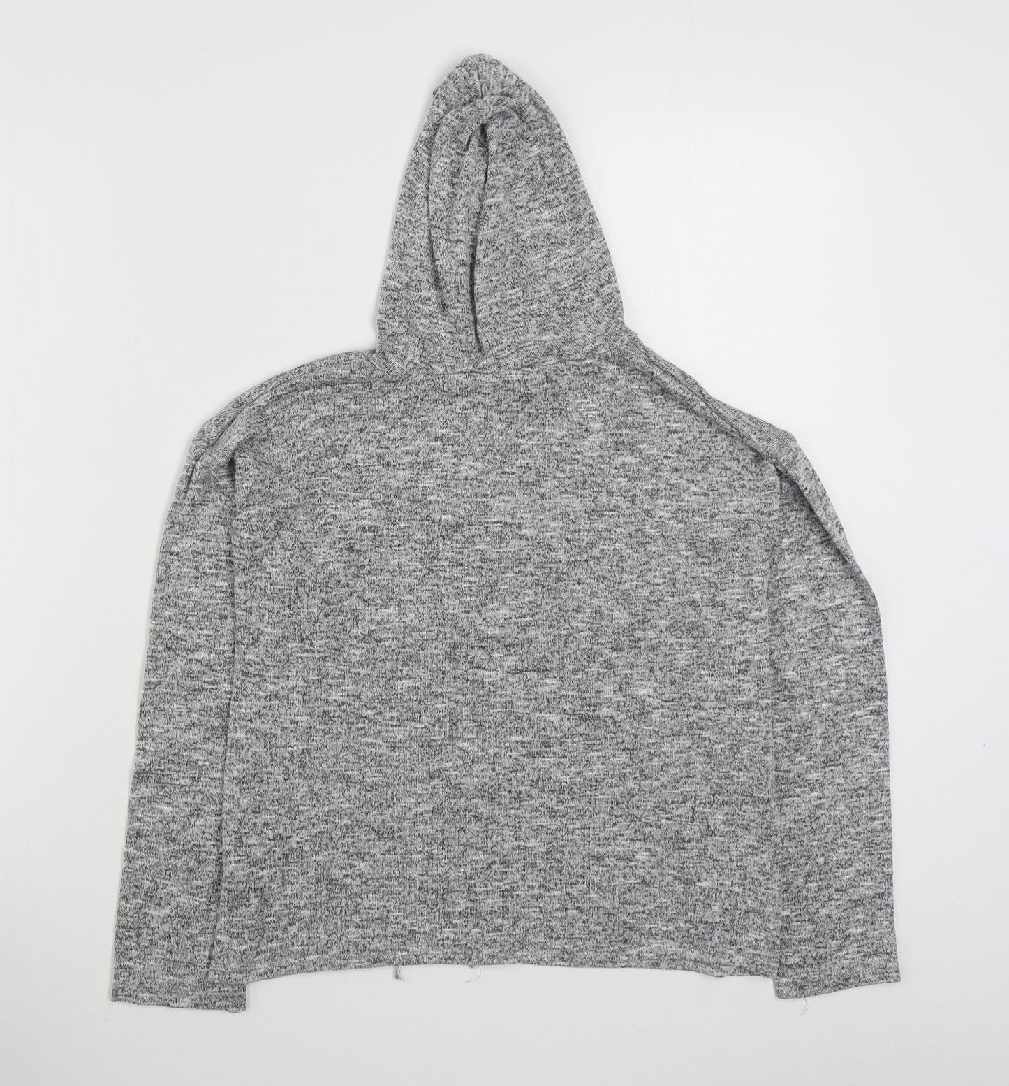 Matalan Girls Grey  Polyester Pullover Hoodie Size 11 Years  Pullover