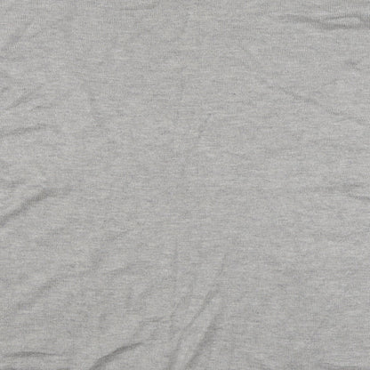 Gallery Womens Grey Round Neck  Viscose Pullover Jumper Size L