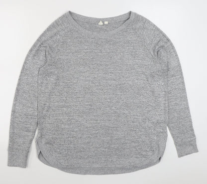 H&M Womens Grey  Polyester Pullover Sweatshirt Size M  Pullover
