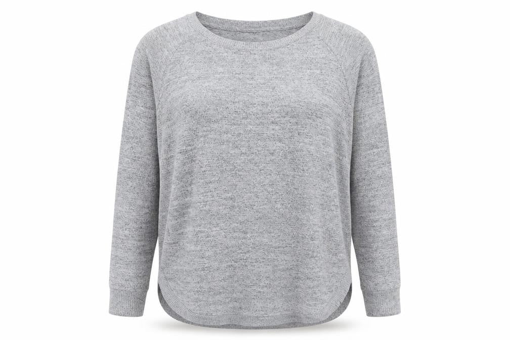 H&M Womens Grey  Polyester Pullover Sweatshirt Size M  Pullover