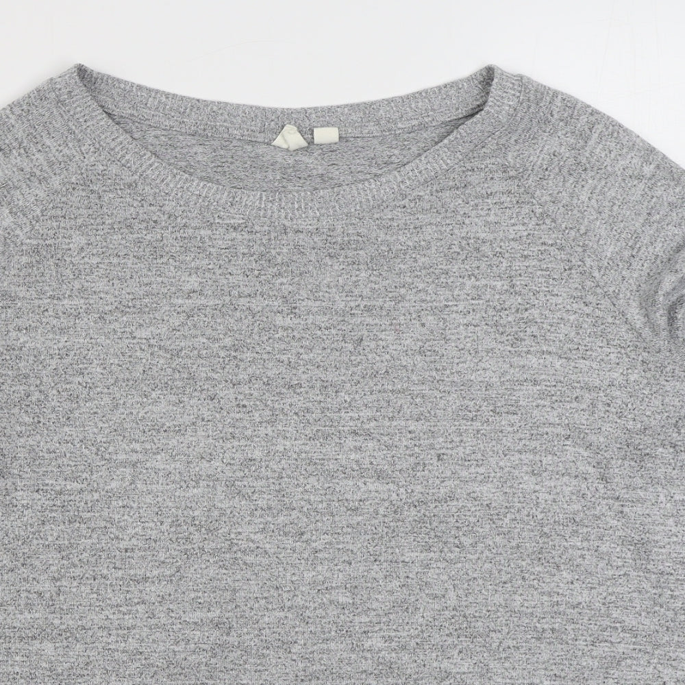H&M Womens Grey  Polyester Pullover Sweatshirt Size M  Pullover