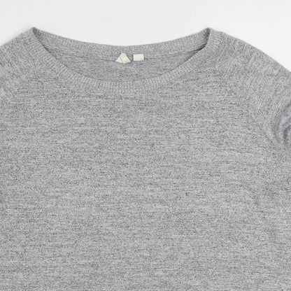 H&M Womens Grey  Polyester Pullover Sweatshirt Size M  Pullover