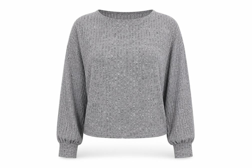 SheIn Womens Grey Boat Neck  Polyester Pullover Jumper Size XL