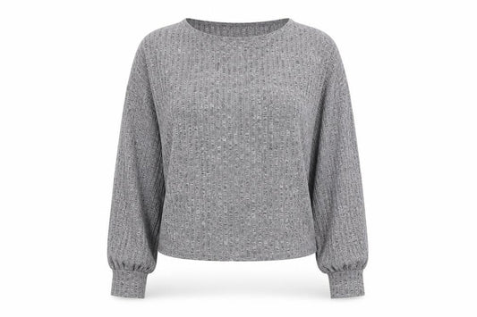 SHEIN Womens Grey Boat Neck  Polyester Pullover Jumper Size XL