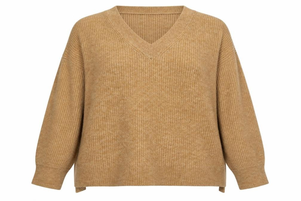 Primark  Womens Brown Round Neck  Acrylic Pullover Jumper Size 2XL