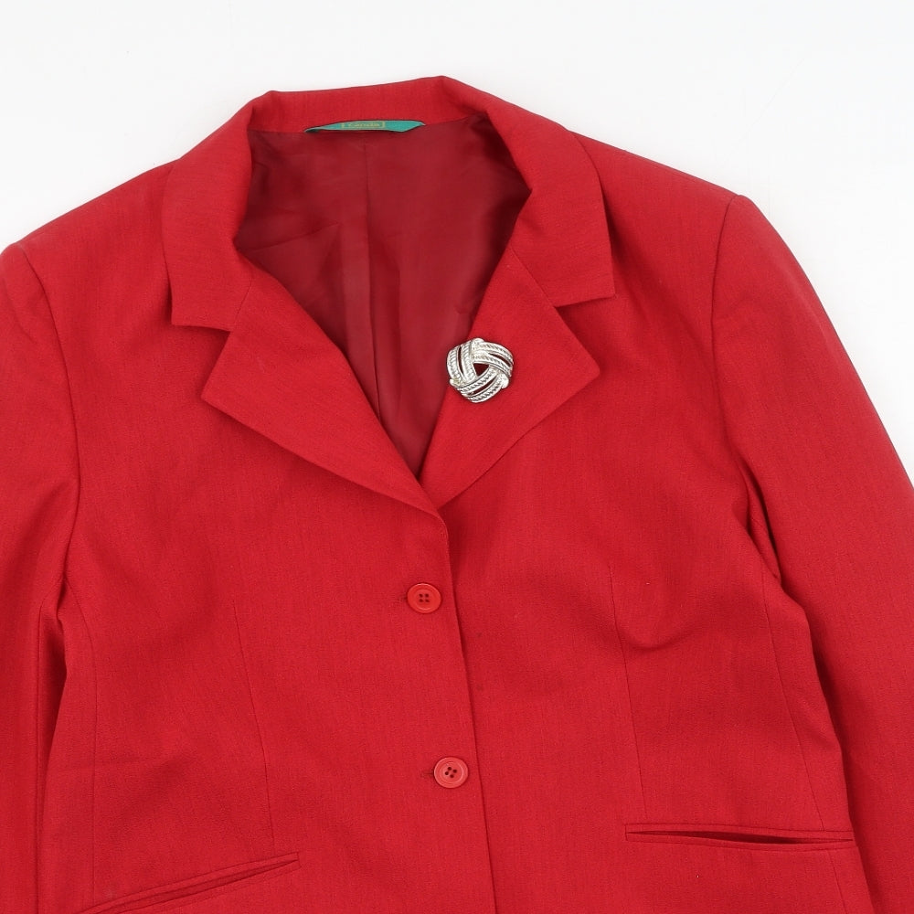 canda Womens Red   Jacket  Size 12