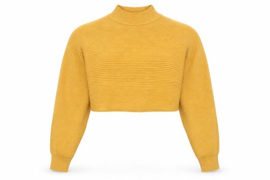 New Look Womens Yellow  Viscose Pullover Sweatshirt Size L