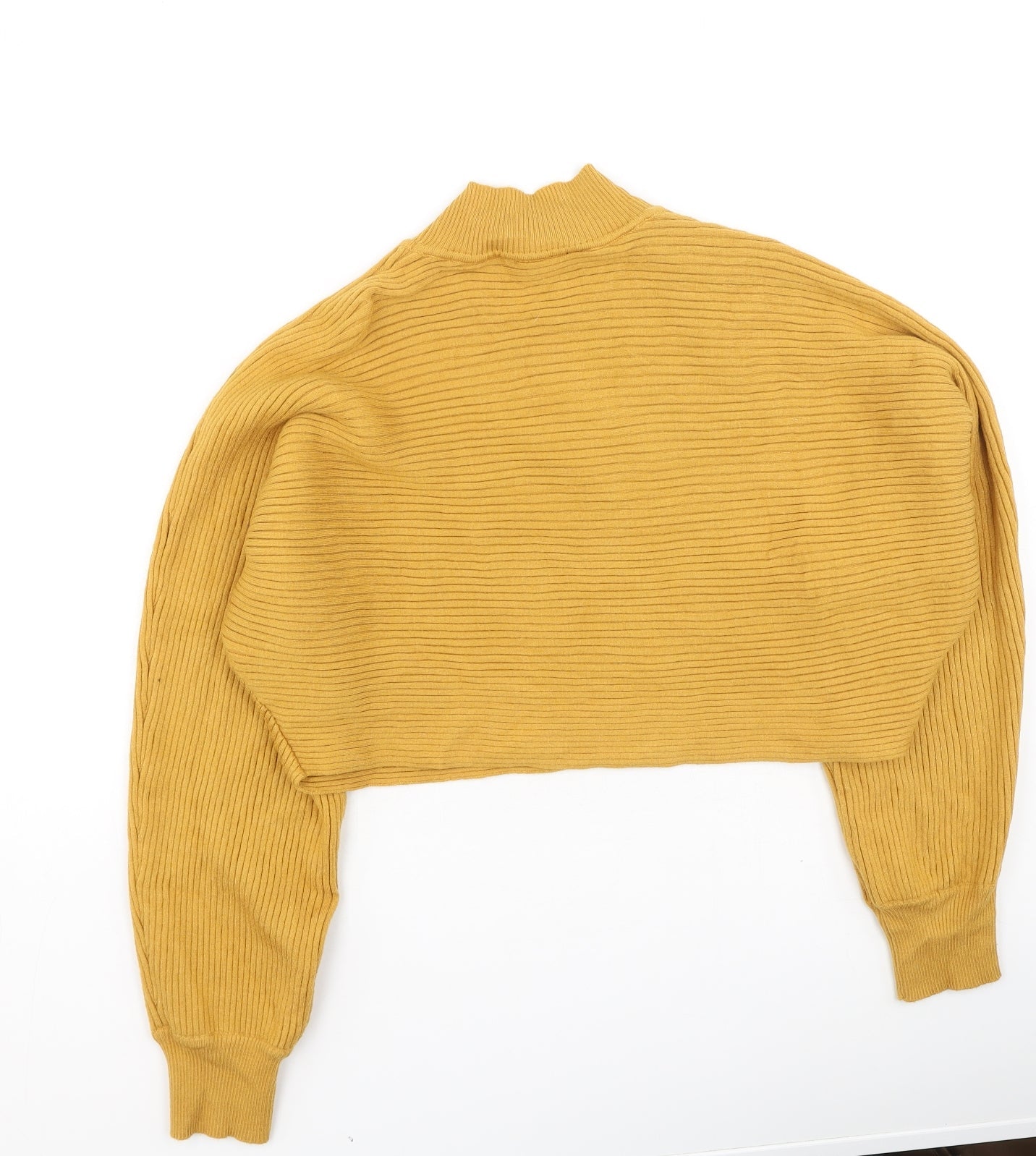 New Look Womens Yellow  Viscose Pullover Sweatshirt Size L