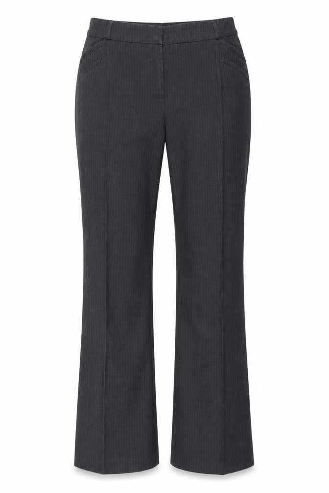 Dunnes Stores Womens Grey  Polyester Trousers  Size 12 L29 in Regular