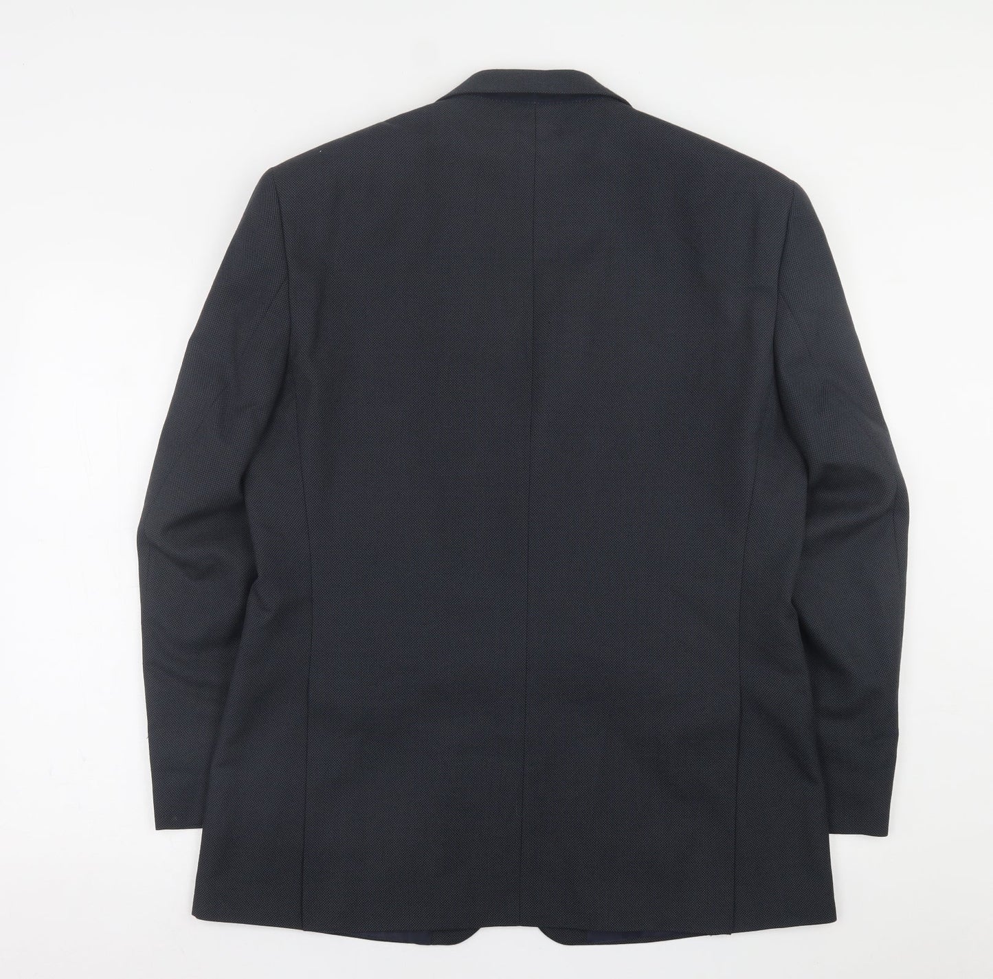 Greenwoods Mens Black  Polyester Jacket Suit Jacket Size 42