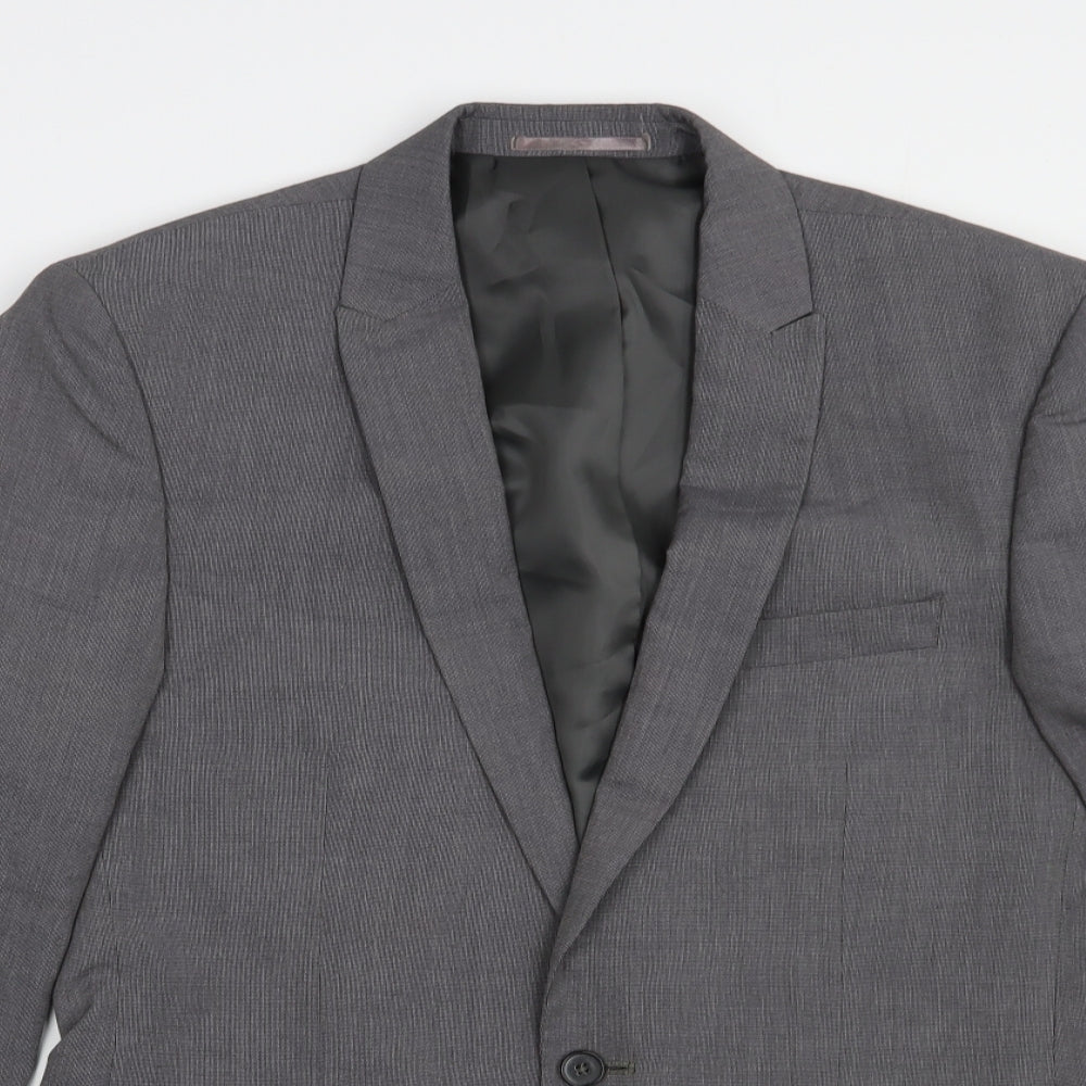 Taylor & Wright Mens Grey  Polyester Jacket Blazer Size 42