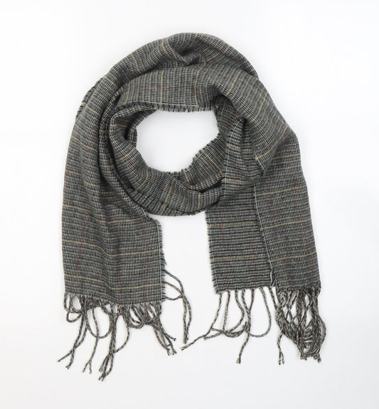Preworn Unisex Green Geometric Acrylic  Scarf