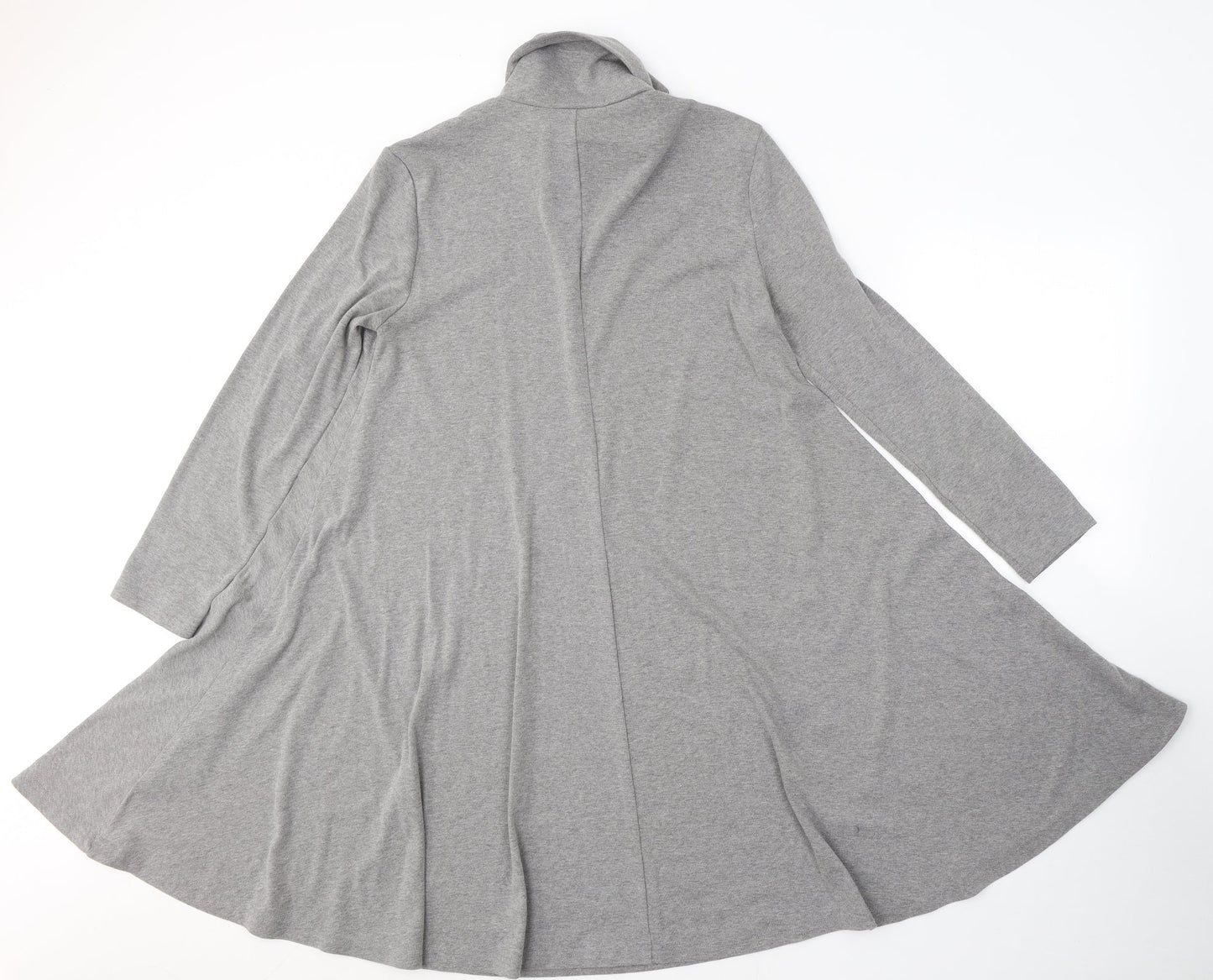 Floryday Womens Grey  Cotton Fit & Flare  Size M  Roll Neck Pullover