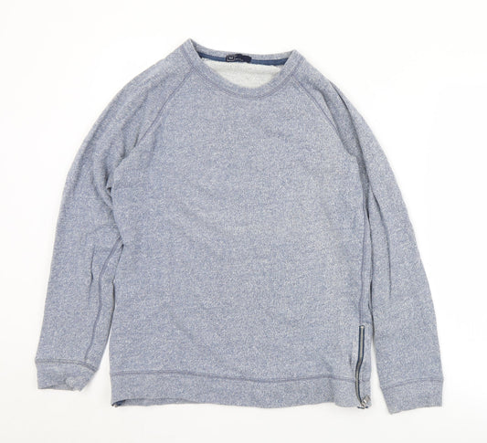 Gap Womens Blue  Cotton Pullover Sweatshirt Size S  Zip
