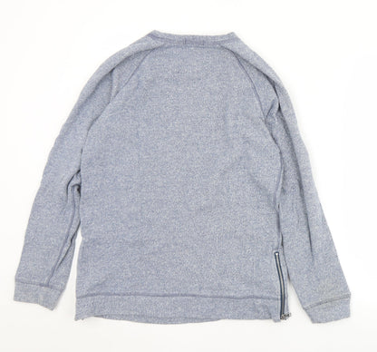 Gap Womens Blue  Cotton Pullover Sweatshirt Size S  Zip