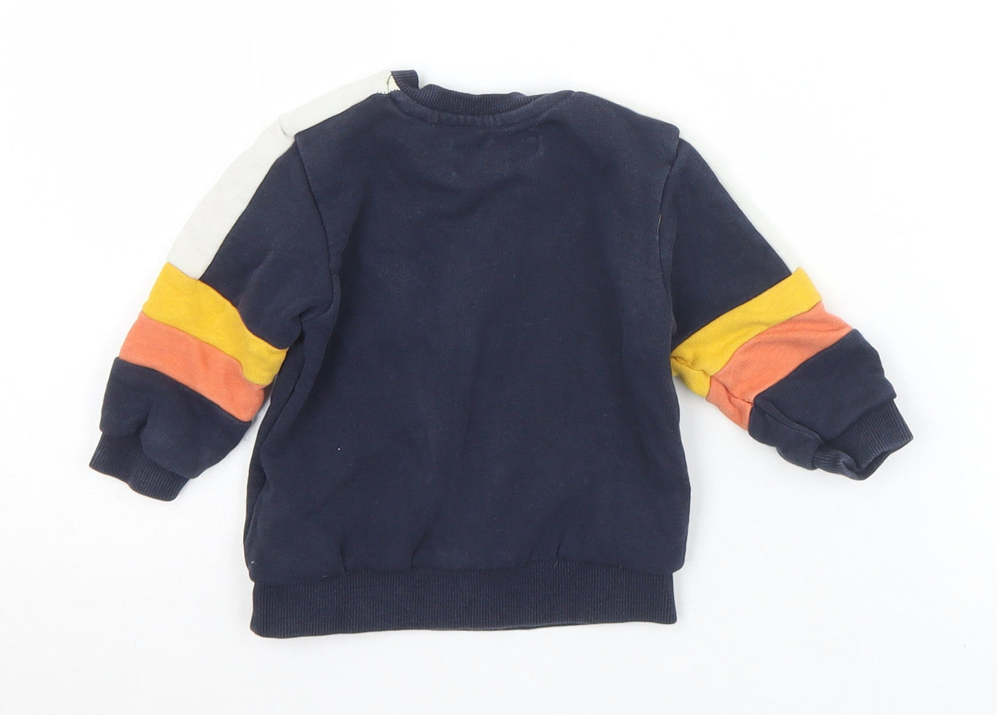 NEXT Boys Multicoloured  Cotton Pullover Jumper Size 6-9 Months