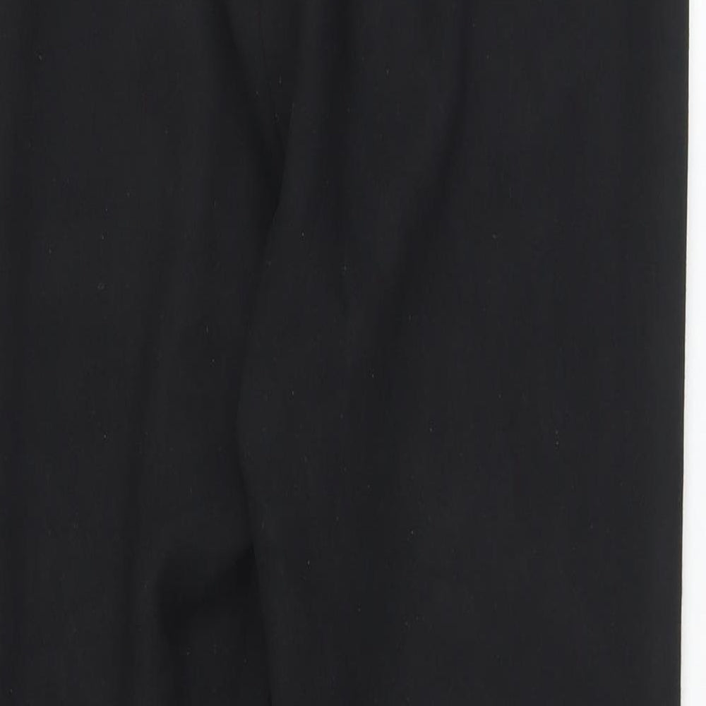 Jeff & Co Womens Black  Polyester Trousers  Size 14 L26 in Slim