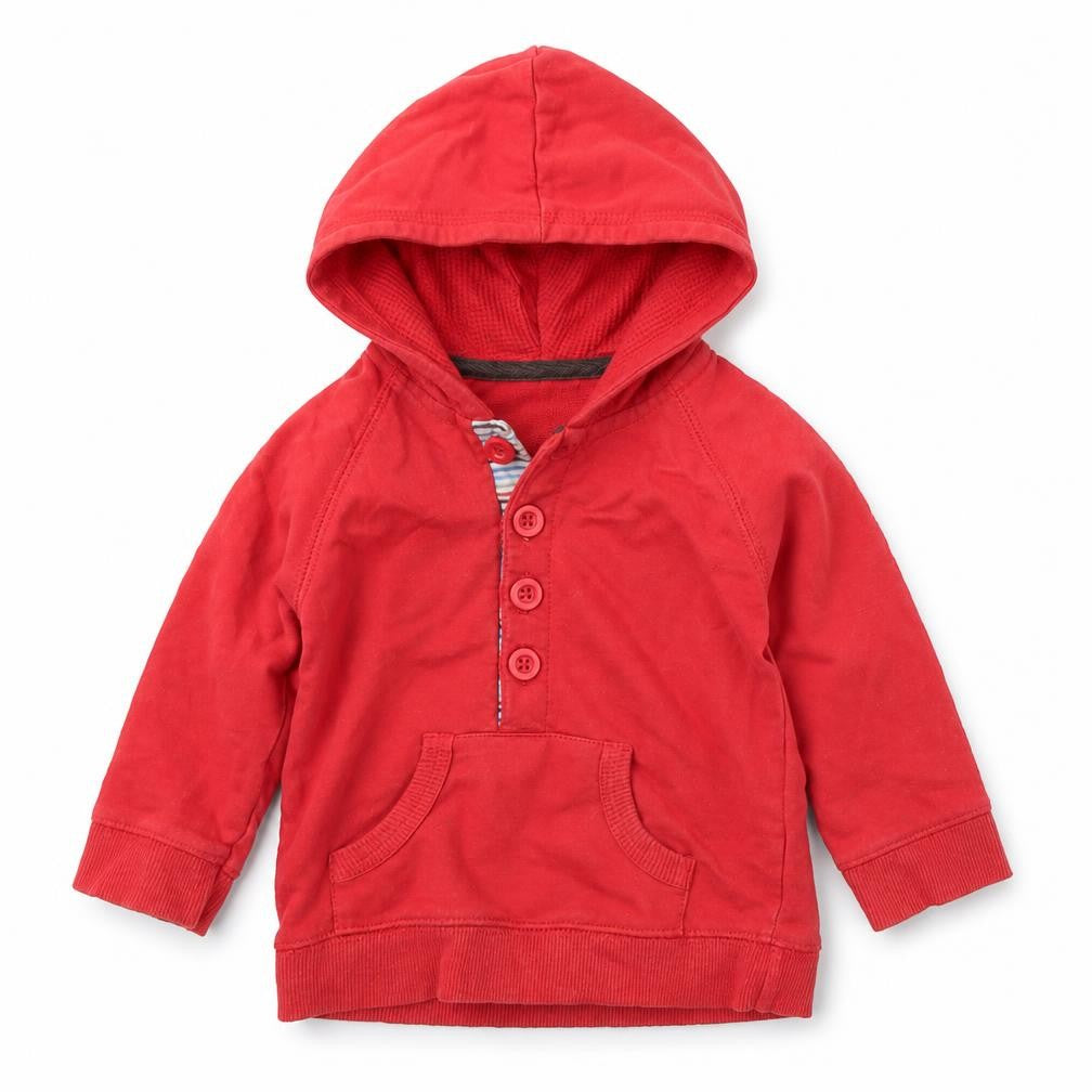 George Baby Red  Cotton Pullover Jumper Size 3-6 Months  Button