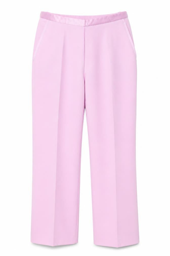 Damart Womens Purple  Polyester Trousers  Size 14 L28 in Regular