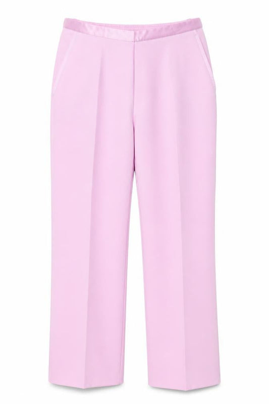 Damart Womens Purple  Polyester Trousers  Size 14 L28 in Regular