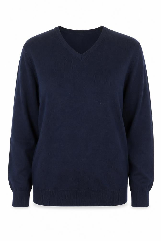 Zara Womens Blue V-Neck  Viscose Pullover Jumper Size M