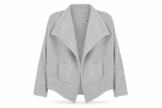 George Womens Grey V-Neck  Acrylic Cardigan Jumper Size 12