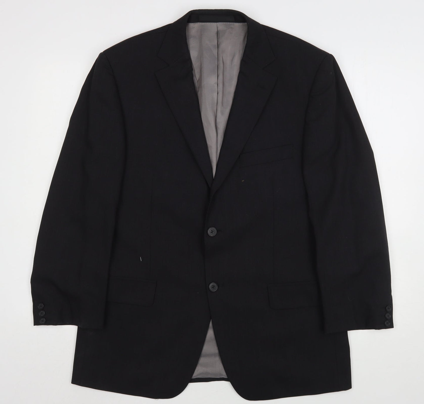 Marks and Spencer Mens Grey  Wool Jacket Suit Jacket Size 40