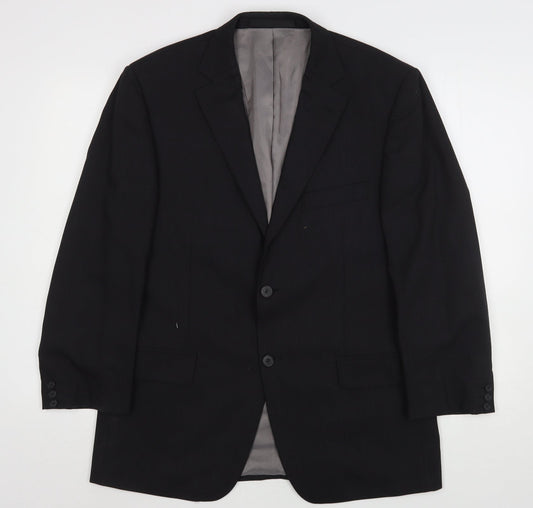 Marks and Spencer Mens Grey  Wool Jacket Suit Jacket Size 40