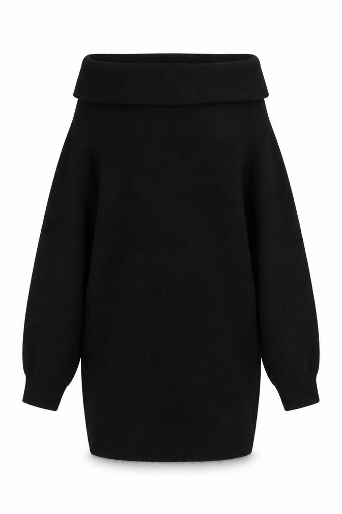 H&M Womens Black Roll Neck  Polyester Pullover Jumper Size M