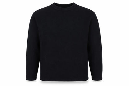 George Mens Blue Round Neck  Acrylic Pullover Jumper Size L