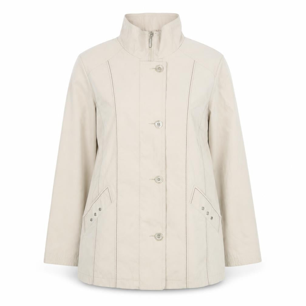 Klassik Womens Beige   Jacket  Size 10  Zip