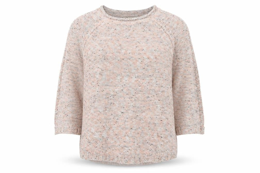 Inspire Womens Pink Round Neck  Acrylic Pullover Jumper Size L
