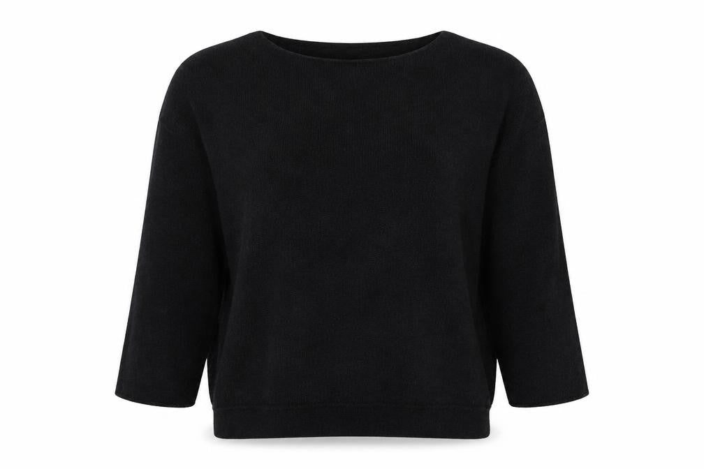 H&M Womens Black Round Neck  Acrylic Pullover Jumper Size S