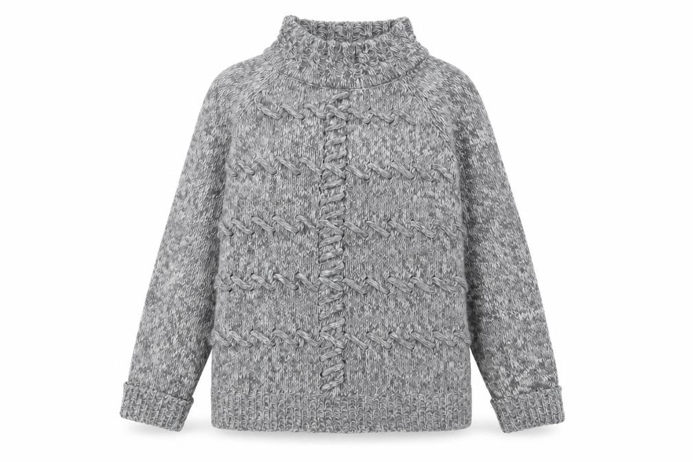 Image Womens Green High Neck  Acrylic Pullover Jumper Size 12